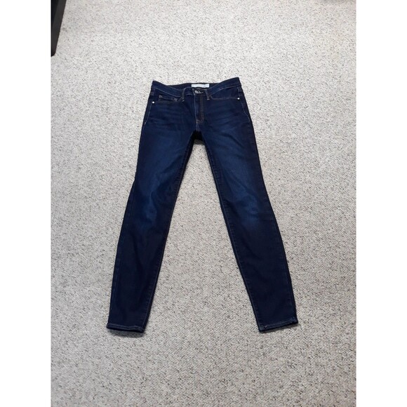 6 Athleta High-Rise Sculptek Tummy Control Dark Wash Skinny - Picture 5 of 11